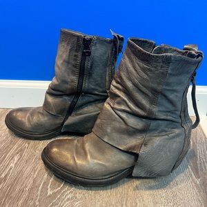 A.S.98 Gray Vintage Boots Size EU38 US8